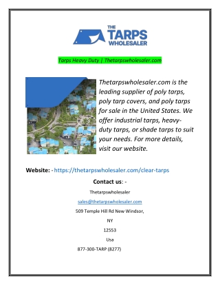 Tarps Heavy Duty Thetarpswholesalercom