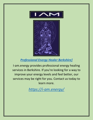 Professional Energy Healer Berkshire | I-am.energy