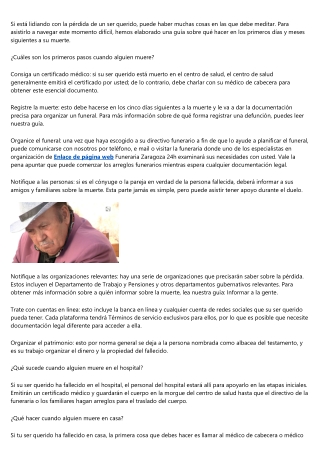 Los mejores consejos de Funeraria Zaragoza 24h que te asisten a planificar un en