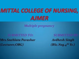 multiple pregnancy