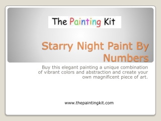 Starry Night Paint By Numbers