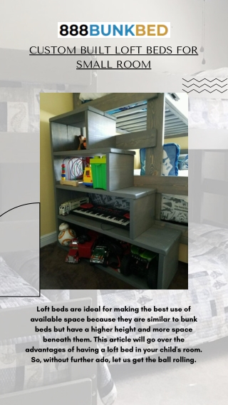 Make the Most of Your Custom Built Loft Beds For Small Room