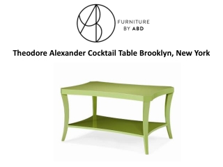 Theodore Alexander Cocktail Table Brooklyn, New York