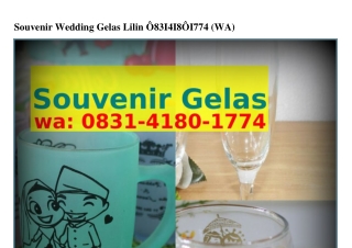 Souvenir Wedding Gelas LilinSouvenir Wedding Gelas Lilin ౦8ᣮ1.418౦.1ᜪᜪ4(WA)