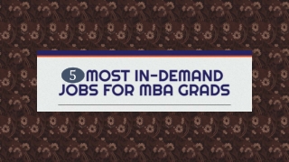 5 Most In-Demand Jobs for MBA Grads