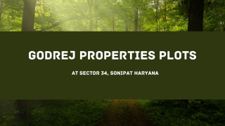 Godrej Plots Sonipat At Haryana - Download PDF