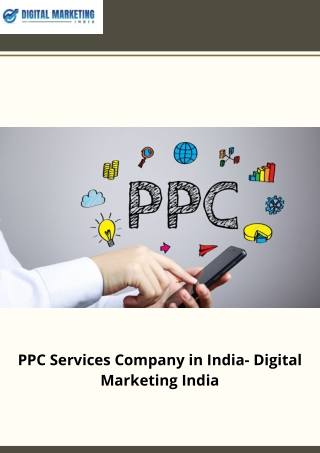 PPC Services Company in India- Digital Marketing India