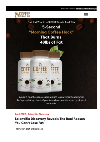 Coffee Slimmer Pro - That Burns 48lbs of Fat