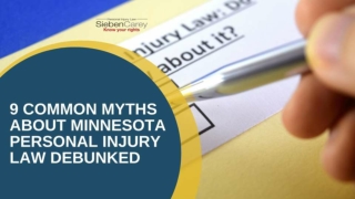 9 Common Myths About Minnesota Personal Injury Law Debunked