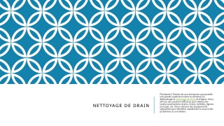 Nettoyage De Drain PPT