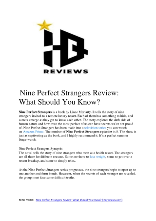 Nine Perfect Strangers Review  What Should You Know (1)