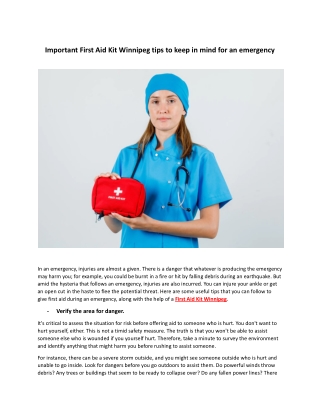 Important first aid tips to keep in mind for an emergency.pdf