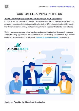 customelearningintheuk