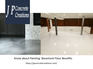 Know about Painting A Basement Floor Benefits