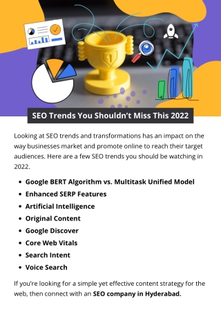 SEO Trends You Shouldn’t Miss This 2022