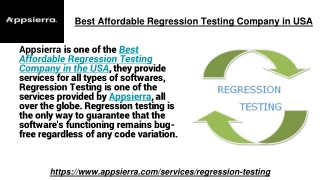 Best Affordable Regression Testing Company in USA
