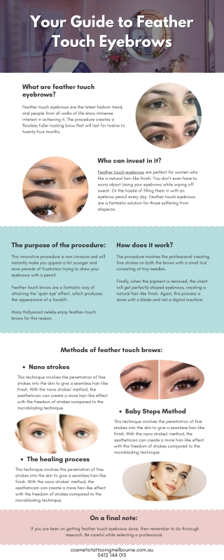 Your Guide to Feather Touch Eyebrows