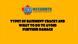 Types Of Basement Cracks and What To Do To Avoid Further Damage