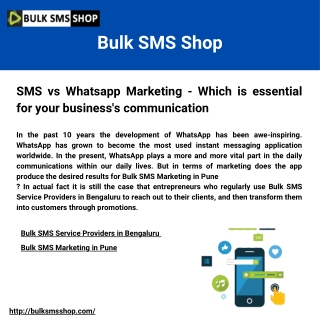 SMS vs Whatsapp Marketing - Which is essential for your business's communication