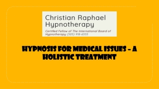 Hypnosis for Medical Issues – A Holistic Treatment