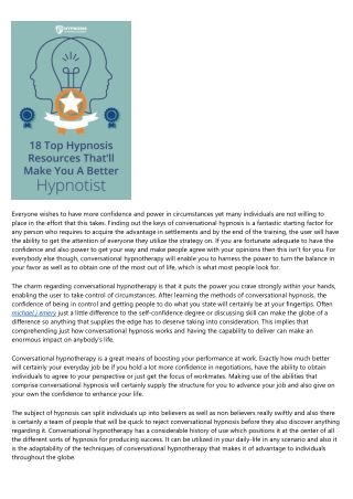 Discover the Keys of Conversational Hypnotherapy