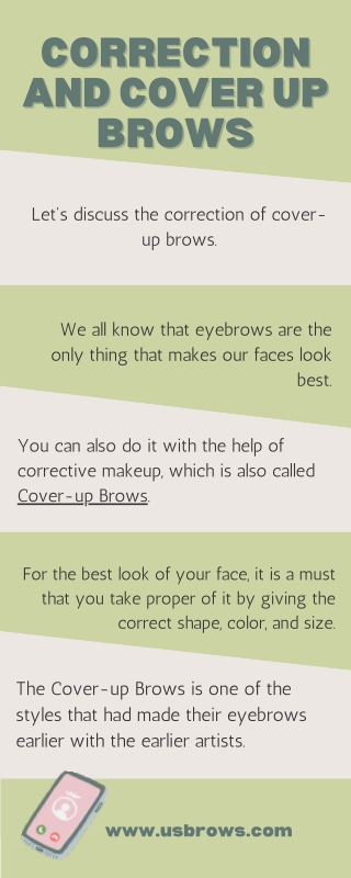 Correction And Cover Up Brows Info