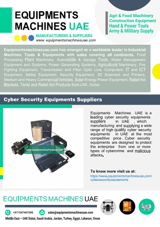 Cyber Security Equipments Suppliers