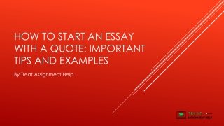 How To Start An Essay With A Quote