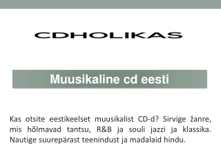 Muusikaline cd eesti
