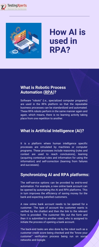 How AI is used in RPA