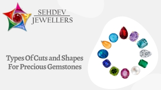 Types Of Cuts and Shapes For Precious Gemstones