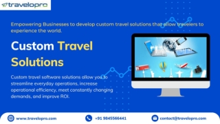 Custom Travel Solutions - Travelopro