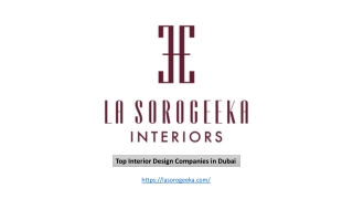 Top Interior Design Companies in Dubai