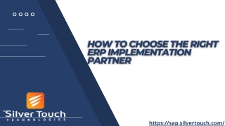 How to Choose the Right ERP Implementation Partner