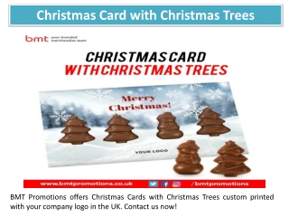Christmas Card with Christmas Trees