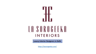 Luxury Interior Designers in Delhi