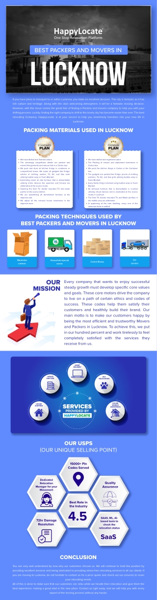 Best Packers and Movers in Lucknow