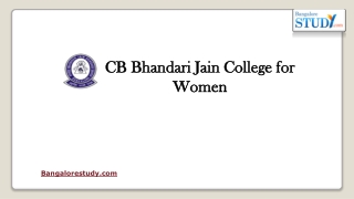 CB Bhandari Jain College for Women