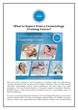 What to Expect from a Cosmetology Training Course?