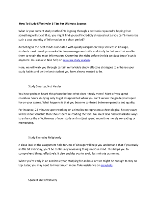 _How To Study Effectively_ 5 Tips For Ultimate Success