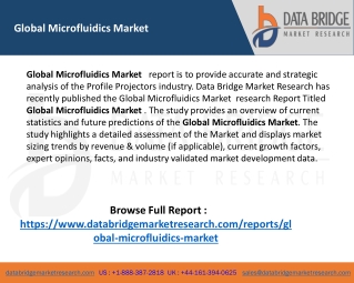 Global Microfluidics Market Trends