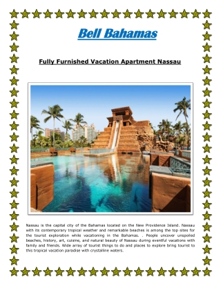 Fully Furnished Vacation Apartment Nassau