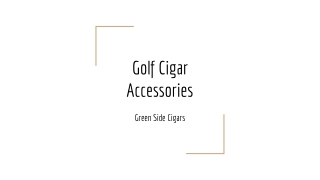 Golf Cigar Accessories