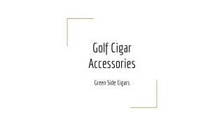 Golf Cigar Accessories