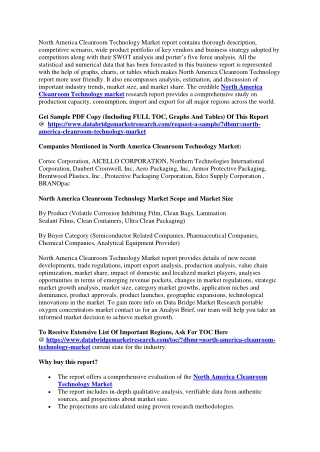 North America Cleanroom Technology Market
