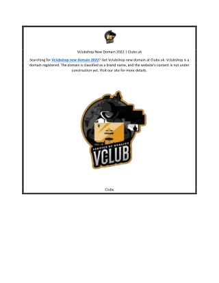 Vclubshop New Domain 2022 | Clubv.uk