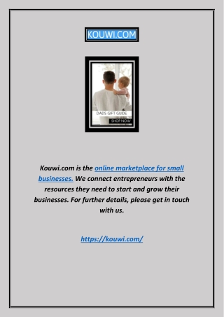 Online Marketplace for Small Business | Kouwi.com