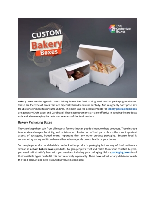 How to Evaluate Market Demand for Bakery Packaging Boxes?