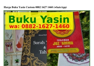 Harga Buku Yasin Custom