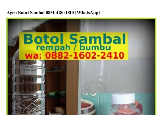 Agen Botol Sambal Ô8ᣮI-ԿI8Ô-I8IÔ{WA}